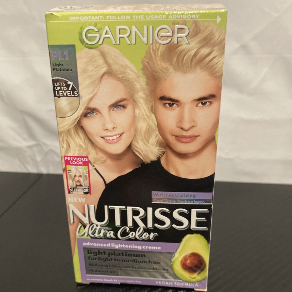PL1 Garnier Hair Color Nutrisse Ultra Color Nourishing Creme Lightest Platinum